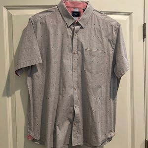 7 Diamonds Grey Men’s Button Down